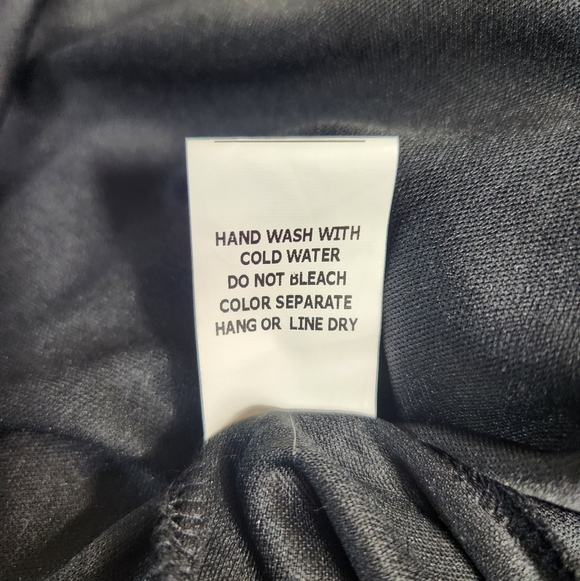 Wild Honey Womens |M| Black Lace Long Sleeve Deep V Dress - Picture 9 of 9